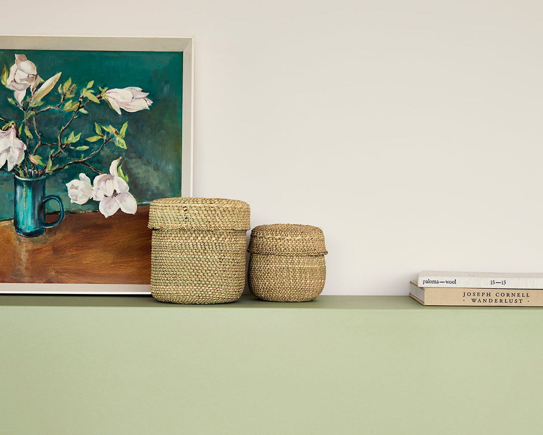 Mylands Stockwell Green 203 Paint on a wall