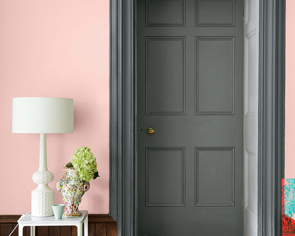 Little Greene Livid 263 Paint on a door and trim