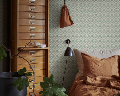 Sandberg Beata Wallpaper in a bedroom
