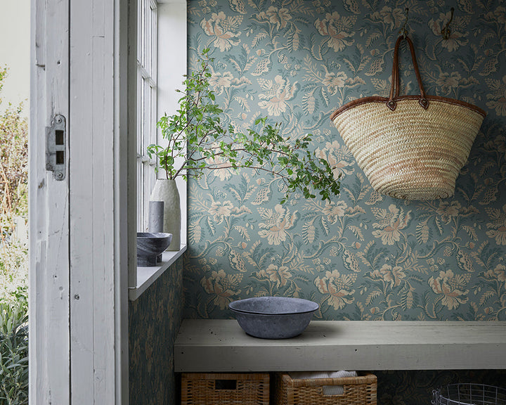 Sandberg Daphne Wallpaper in a hallway