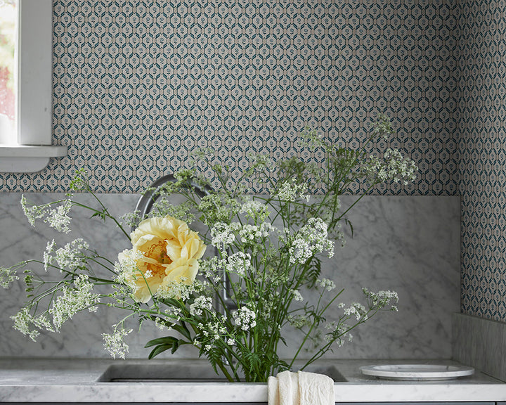 Sandberg Hugo Wallpaper in a kitchen