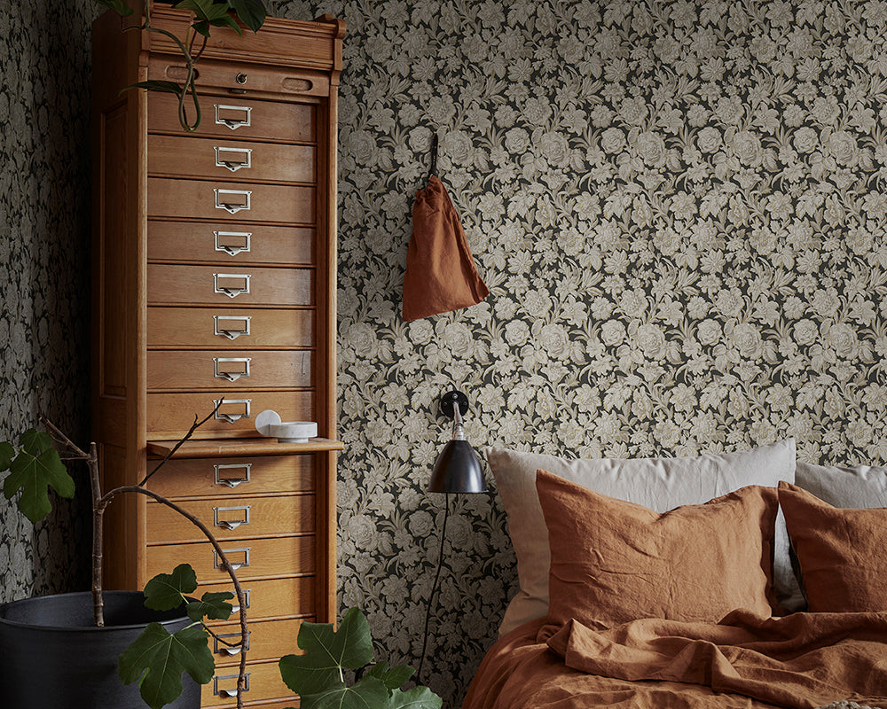 Sandberg Valentin Wallpaper in a bedroom