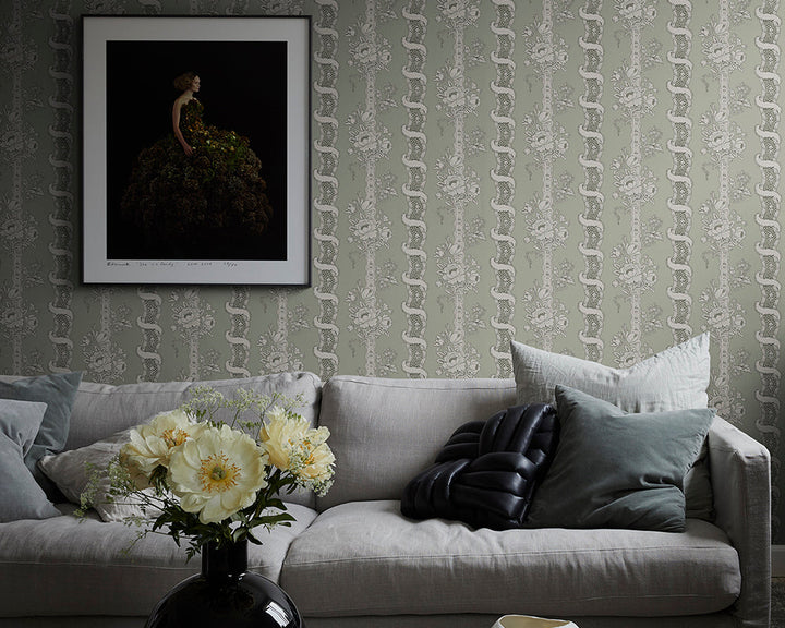 Sandberg Alexandra Wallpaper in a sitting room