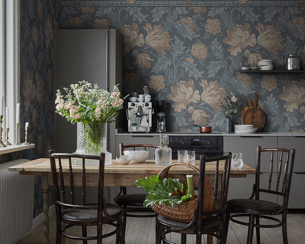 Sandberg Esther Wallpaper in a dining room