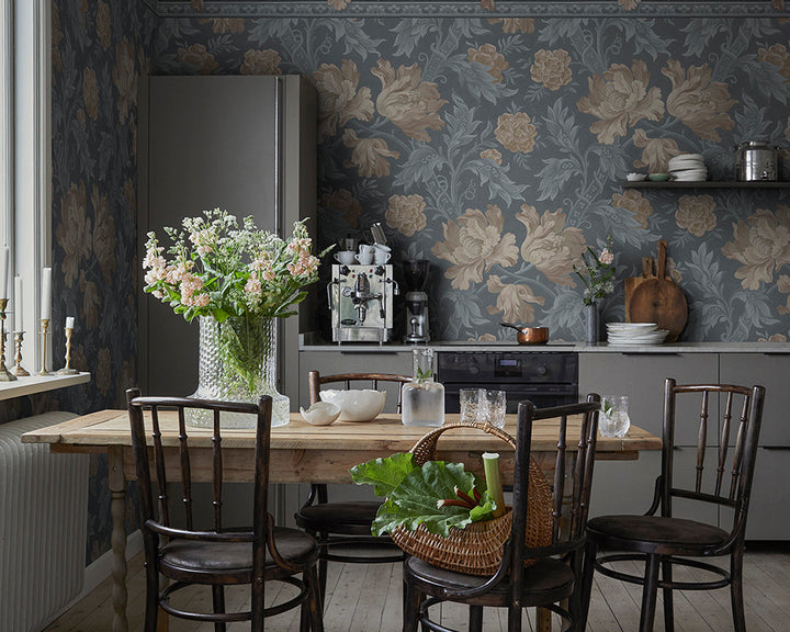 Sandberg Esther Wallpaper in a dining room