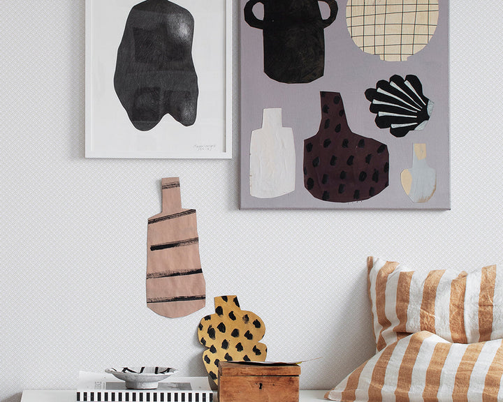 Sandberg Valv Wallpaper on a wall with pictures