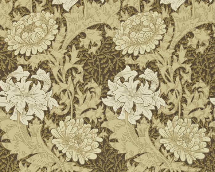 Morris & Co Chrysanthemum Bullrush 212547 Wallpaper