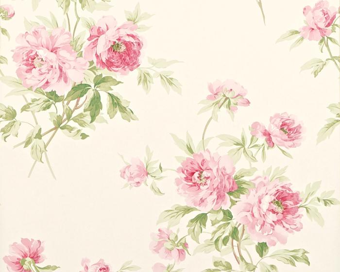 Sanderson Adele Rose/Cream DCAVAD101 Wallpaper