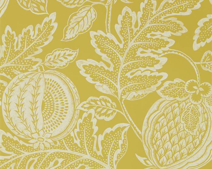 Sanderson Caspian Cantaloupe Caraway 216762 Wallpaper