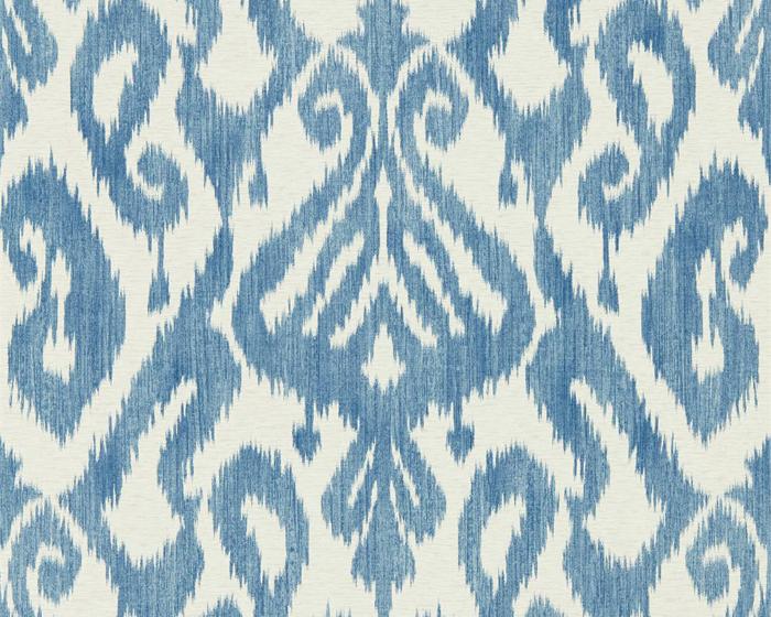 Sanderson Caspian Kasuri Indigo 216781 Wallpaper