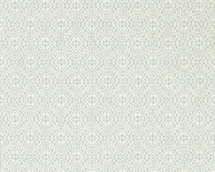 Sanderson Caspian Pinjara Trellis Blue Clay 216789 Wallpaper