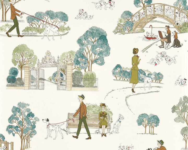 Sanderson 101 Dalmatians Wallpaper