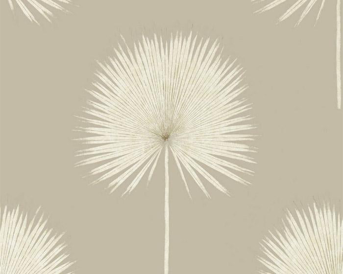 Sanderson Fan Palm Linen/Gilver 216637 Wallpaper