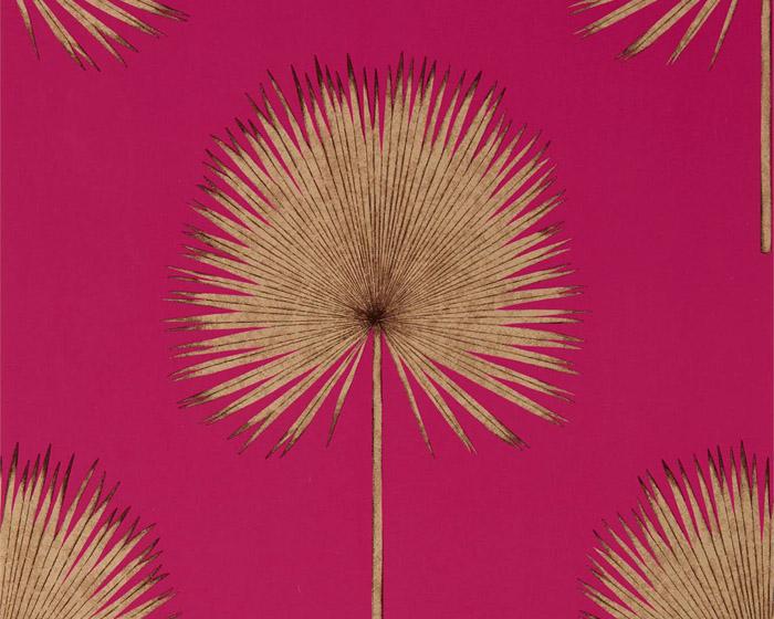 Sanderson Fan Palm Rhodera/Gilver 216638 Wallpaper