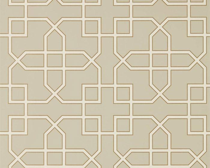 Sanderson Hampton Trellis Linen 216659 Wallpaper