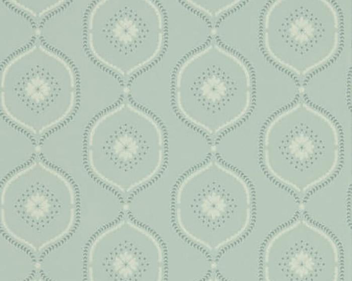 Sanderson Milcombe Mist Blue 216880 Wallpaper