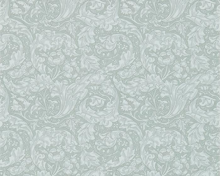Morris & Co Bachelors Button Silver 214635 Wallpaper