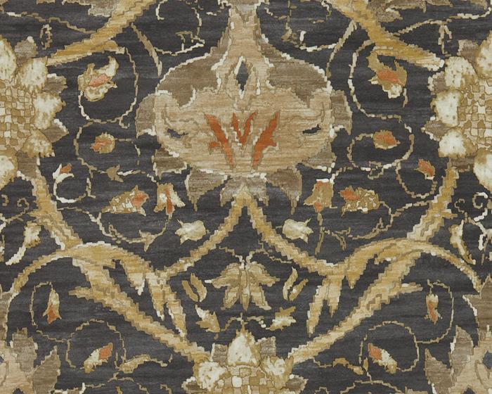 Morris & Co Montreal Charcoal/Bronze 216431 Wallpaper