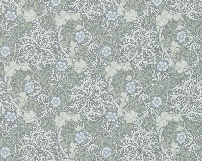 Morris & Co Seaweed Silver/Ecru 216467 Wallpaper