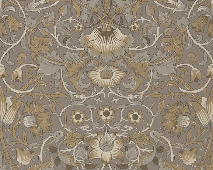 Morris & Co Lodden Taupe/Gold 216028 Wallpaper