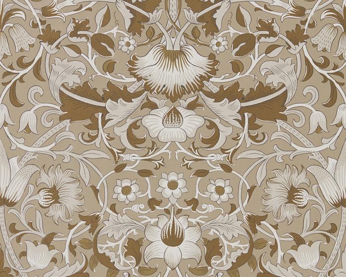 Morris & Co Lodden Gilver/Gold 216029 Wallpaper