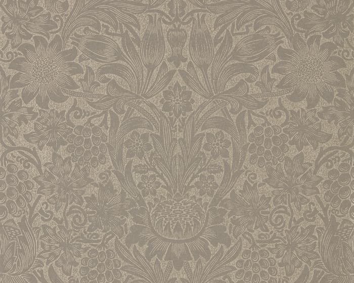 Morris & Co Sunflower Mole/Gold 216045 Wallpaper