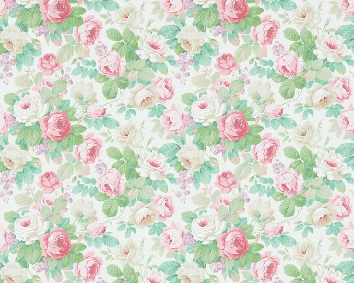 Sanderson Chelsea Pink/Celadon 214604 Wallpaper
