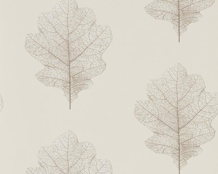 Sanderson Oak Filigree Milk/Pearl 215699 Wallpaper