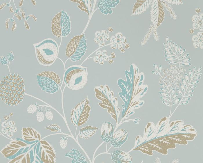 Sanderson Wallpapers Warwick Blue Grey 216617 Wallpaper
