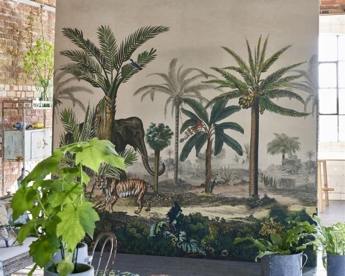 Designers Guild Palm Trail Scene 1 by John Derian Wallpaper PJD6007/01in Room