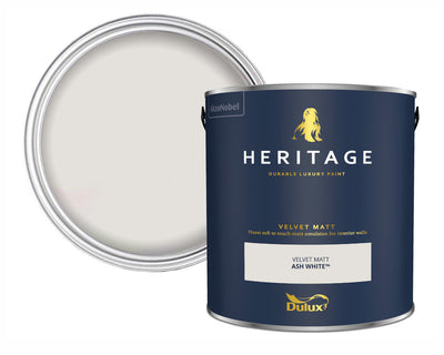 Dulux Heritage Ash White Paint Tin