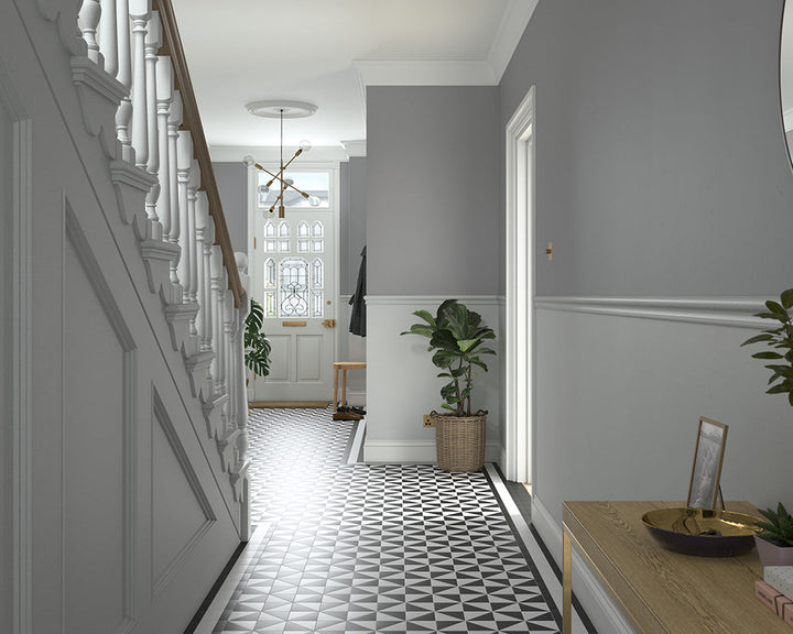 Dulux Heritage Beachcomb Grey Paint in Hallway