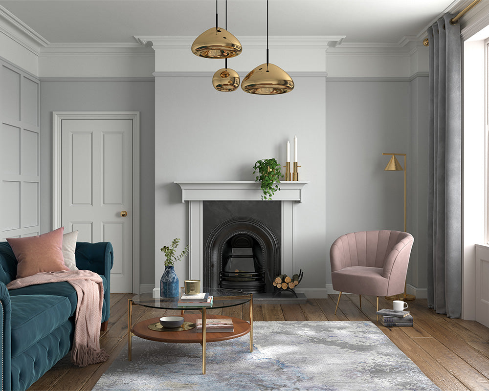 Dulux Heritage Beachcomb Grey Paint in Living Room
