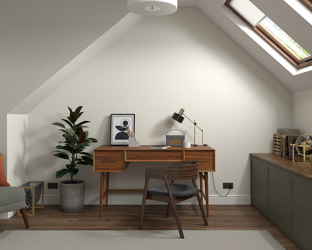 Dulux Heritage Flax Seed Paint in Home Office