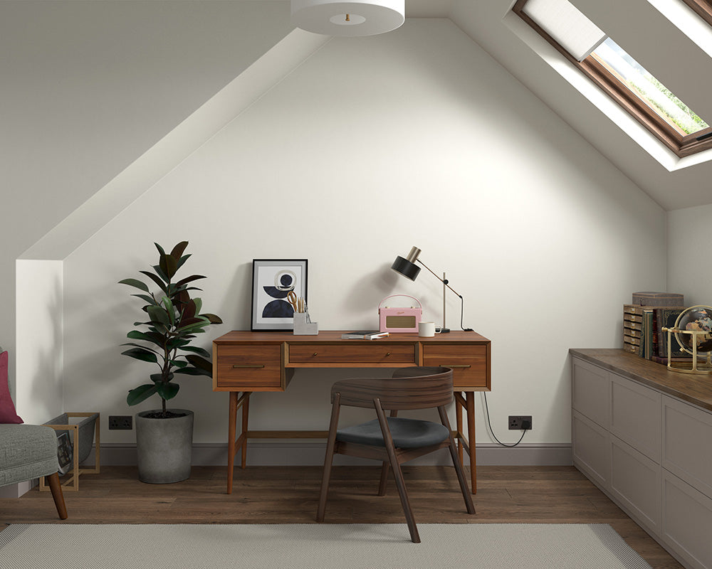 Dulux Heritage Grecian White Paint in Home Office