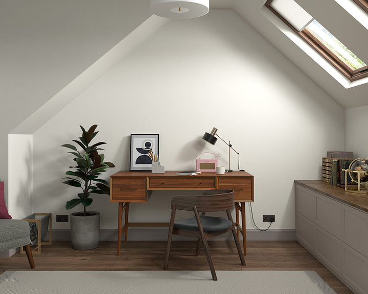 Dulux Heritage Grecian White Paint in Home Office