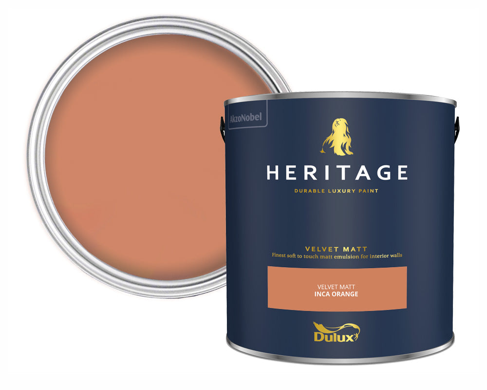 Dulux Heritage Inca Orange Paint Tin