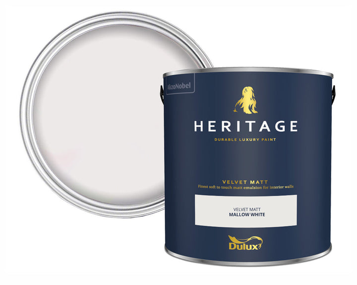 Dulux Heritage Mallow White Paint Tin