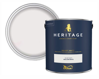 Dulux Heritage Mallow White Paint Tin