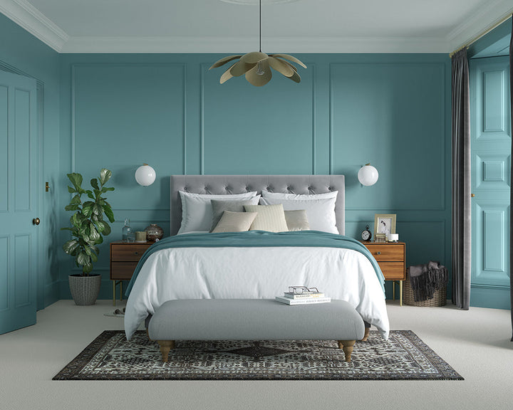 Dulux Heritage Maritime Teal Bedroom