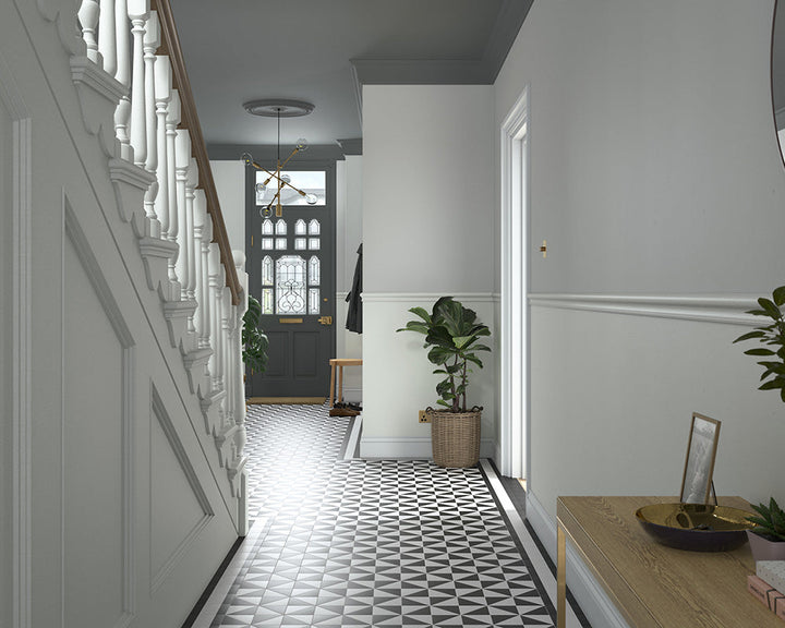 Dulux Heritage Panel White Paint in Hallway