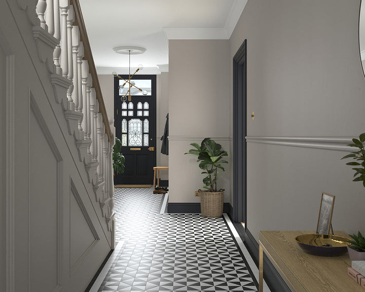 Dulux Heritage Pebble Grey Paint in Hallway