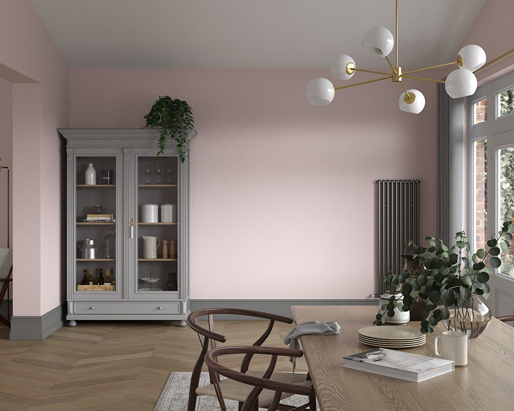 Dulux Heritage Potters Pink Paint in Dining Room