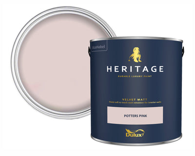 Dulux Heritage Potters Pink Paint Tin