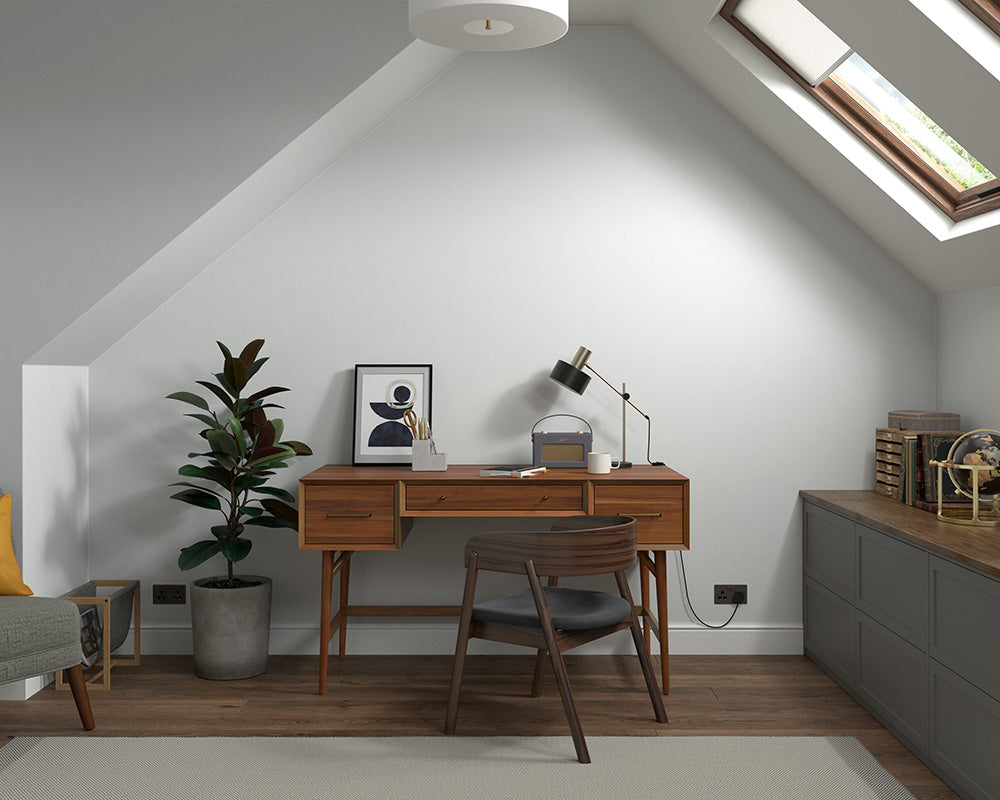 Dulux Heritage Turtledove Grey Paint in Home Office