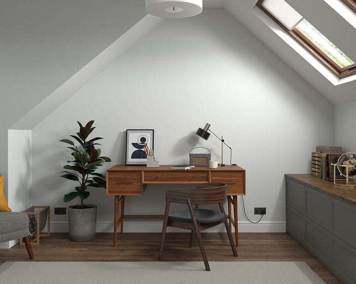 Dulux Heritage Turtledove Grey Paint in Home Office