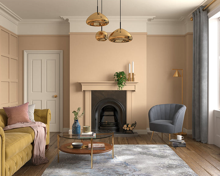 Dulux Heritage Buff Paint in Living Room