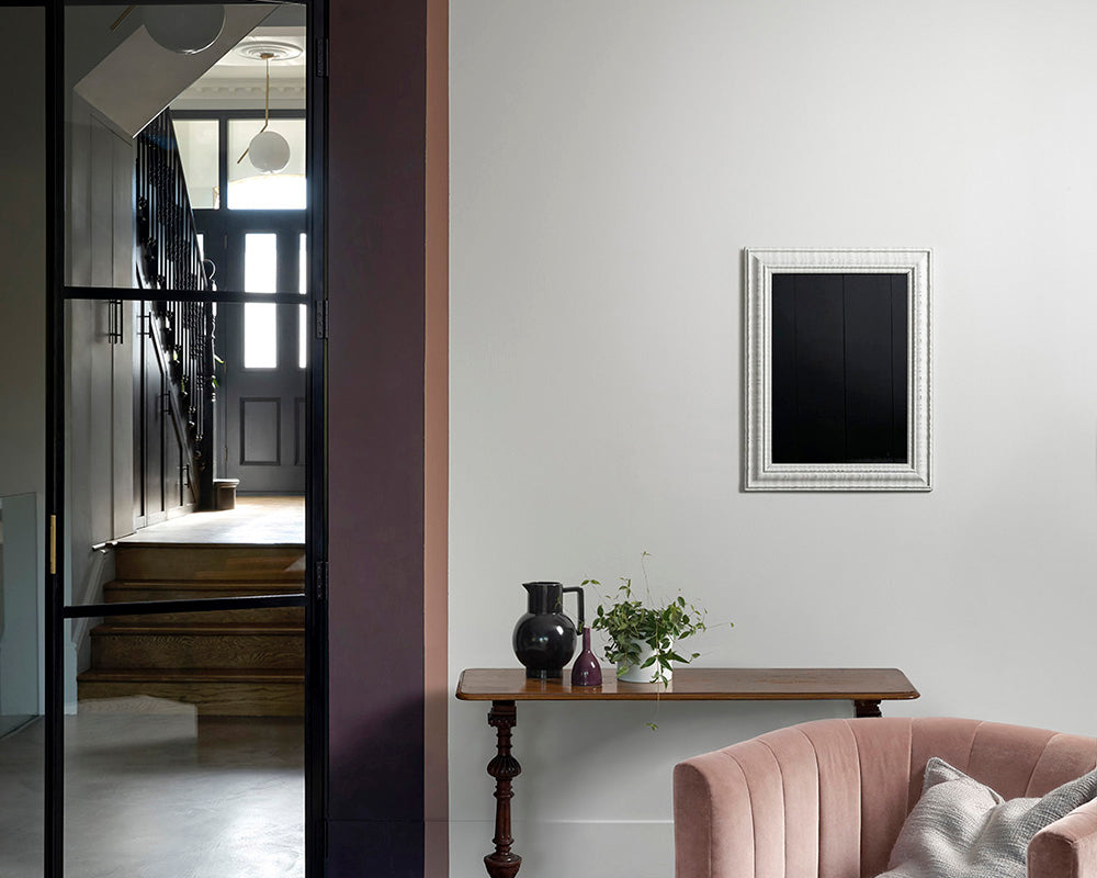 Paint & Paper Library Eau De Violette 329 paint in a living room