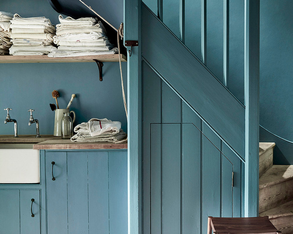 Little Greene Etruria 326 Paint in a kitchen