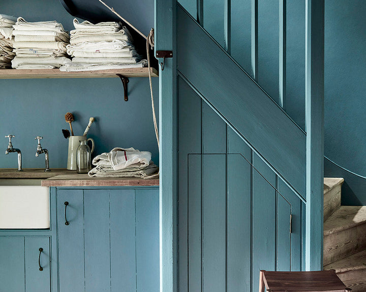 Little Greene Etruria 326 Paint in a kitchen